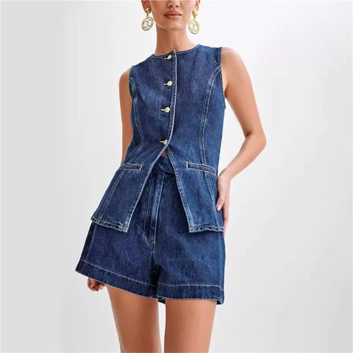 Summer Women's Denim Set