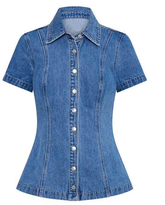 Summer Women's Denim Skirt Set