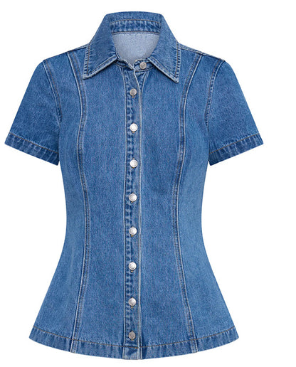 Summer Women's Denim Skirt Set